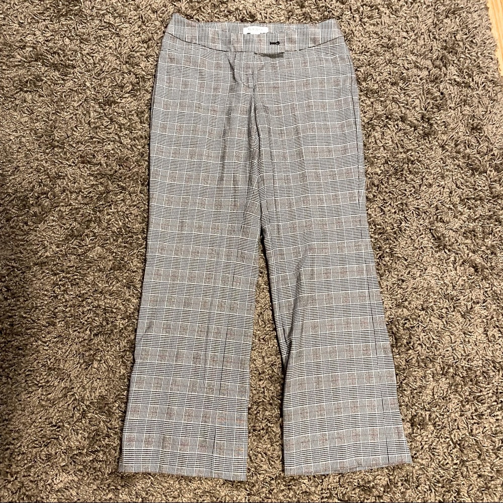 NWOT White House Black Market gray plaid pants